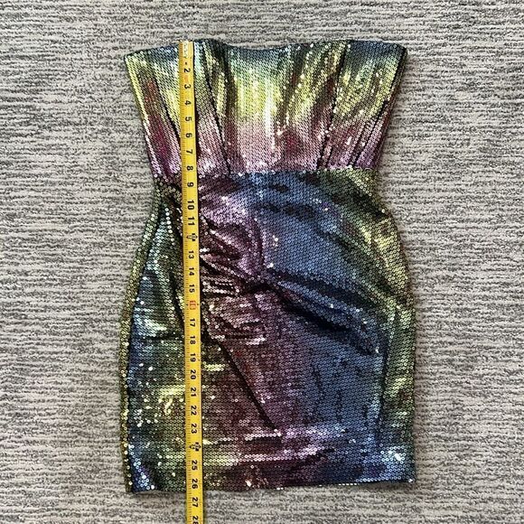 NWT The New Arrivals by ILKYAZ OZEL Isla Blue Jade Bustier Dress EU 38/Medium - Picture 12 of 16